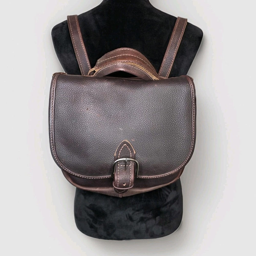 Stickman‎ Brown Leather Molly Penny Convertible Backpack Crossbody Bag $295